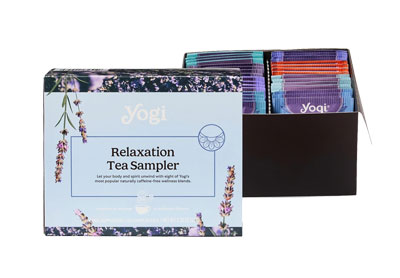 Image: Yogi Tea Relaxation Tea Sampler Bags Gift Box (32 Count)