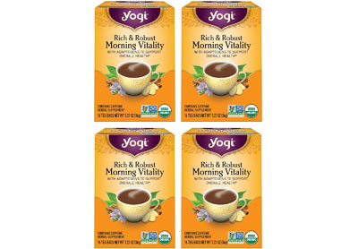 Image: Yogi Tea Rich & Robust Morning Vitality Herbal Tea Bags (16 x 4 Pack)