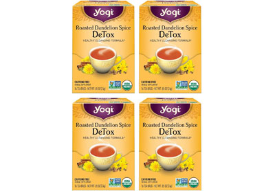 Image: Yogi Tea Roasted Dandelion Spice Detox Herbal Tea Bags (16 x 4 Pack)