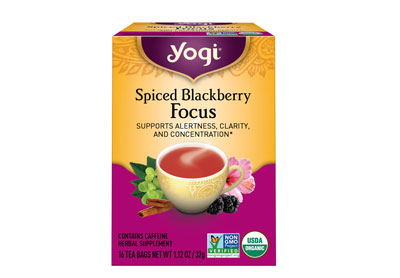 Image: Yogi Tea Spiced Blackberry Focus Herbal Tea Bags (16 Count)