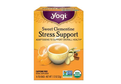 Image: Yogi Tea Sweet Clementine Stress Support Herbal Tea Bags (16 Count)