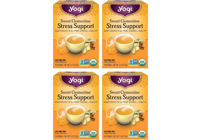 Image: Yogi Tea Sweet Clementine Stress Support Herbal Tea Bags (16 x 4 Pack)