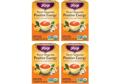 Image: Yogi Tea Sweet Tangerine Positive Energy Herbal Tea Bags (16 x 4 Pack)