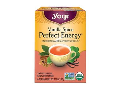 Image: Yogi Tea Vanilla Spice Perfect Energy Herbal Tea Bags (16 Count)