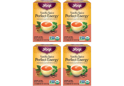 Image: Yogi Tea Vanilla Spice Perfect Energy Herbal Tea Bags (16 x 4 Pack)