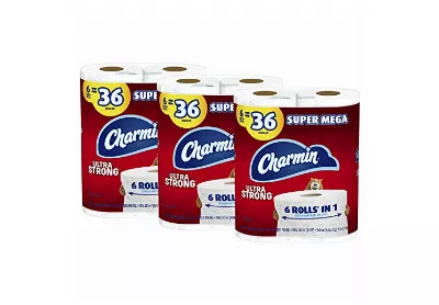 Image: Charmin 6 Super Mega Rolls Ultra Strong Toilet Paper (by Charmin)