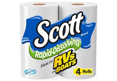 Image: Scott Rapid-dissolving Toilet Paper (4 Rolls of Pack) (by Scott)
