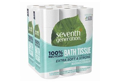 Image: Seventh Generation Extra Soft and Strong White Bath Tissue (24 Rolls) (by Seventh Generation)