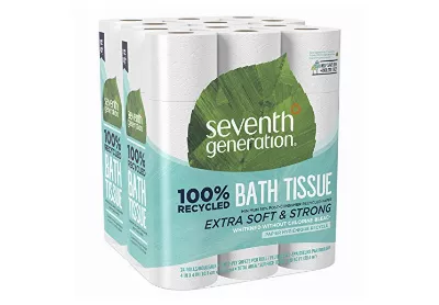 Image: Seventh Generation Extra Soft and Strong White Bath Tissue (24 Rolls) (by Seventh Generation)