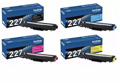 Image: Brother Genuine TN227 4-color Toner Cartridge Set 4-pack