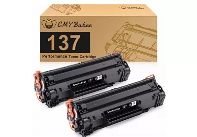 Image: CMYBabee 137 (CRG137) Replacement Black Toner Cartridge For Canon Printer 2-pack