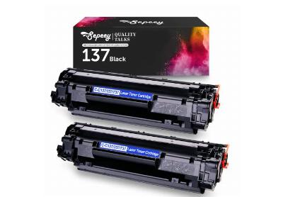 Image: Sepeey 137 Replacement Black Toner Cartridge For Canon Printer 2-pack