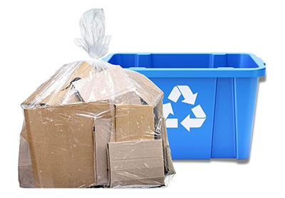 Image: Plasticplace 14 Gallon 1.2 Mil Scent Free Recycling Clear Trash Bags (200 Count)