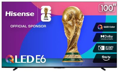 Image: Hisense 100-inch E6 Cinema Series QLED 4K UHD Smart Fire TV (2025 Edition)