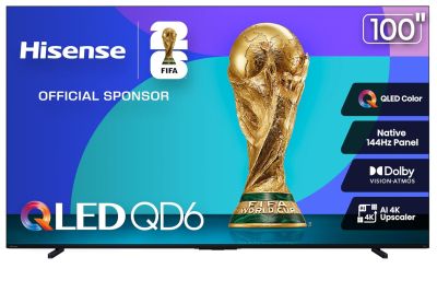 Image: Hisense 100-inch QD6 Series QLED 4K UHD Smart Fire TV (2025 Edition)