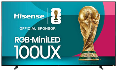 Image: Hisense 100-inch UX Series RGB-MiniLED 4K UHD Smart Google TV (2025 Edition)