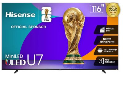 Image: Hisense 116-inch U7 Series Mini‑LED ULED 4K UHD Smart Google TV (2025 Edition)