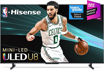 Image: Hisense 55-inch U8 Series 4K ULED Mini-LED Smart Google TV