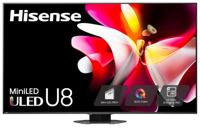 Image: Hisense 65-inch U8 Series Mini-LED ULED 4K UHD Smart Google TV (2024 Edition)