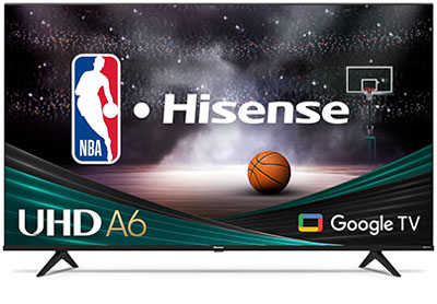 Image: Hisense 75-inch A6 Series 4K UHD Smart Google TV with Alexa