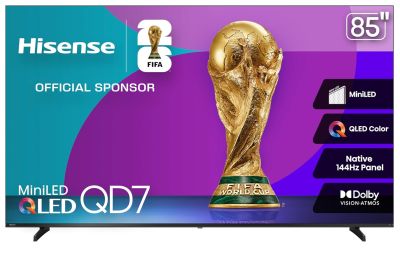 Image: Hisense 85-inch QD7 Series Mini-LED 4K UHD Smart Fire TV (2025 Edition)