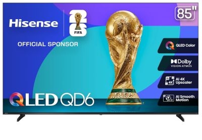 Image: Hisense 85‑inch QD6 Series QLED 4K UHD Smart Fire TV (2025 Edition)