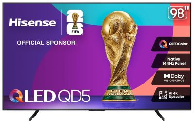 Image: Hisense 98-inch QD5 Series QLED 4K UHD Smart Google TV (2025 Edition)