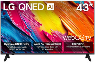 Image: LG 43-inch Class QNED70 Series LED AI 4K UHD Smart webOS TV (2025 Edition)