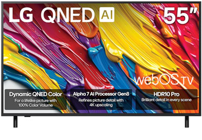 Image: LG 55-inch Class QNED AI QNED82A Series 4K Smart webOS TV (2025 Edition)
