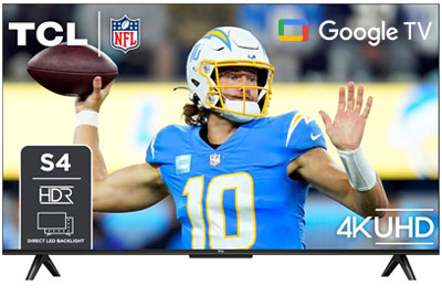 Image: TCL 43-inch Class S4 Series 4K UHD HDR LED Smart Google TV (2023 Edition)