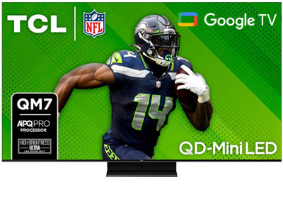 Image: TCL 55-inch Class QM7 Series QD-Mini LED 4K UHD HDR Smart Google TV (2024 Edition)