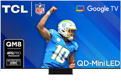 Image: TCL 75-inch Class QM8 Series 4K UHD HDR QD-Mini LED Smart Google TV (2024 Edition)