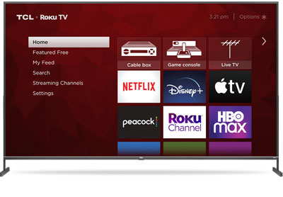 Image: TCL 85-inch Class 4-Series 4K UHD HDR LED Smart Roku TV (2021 Edition)