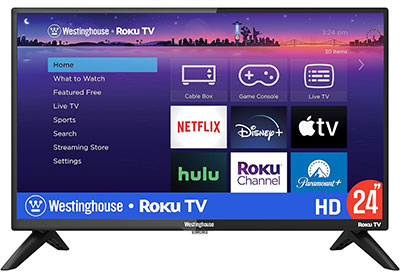 Image: Westinghouse Standard 24-inch HD 720p LED Smart Roku TV