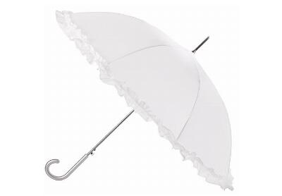 Image: Totes 45-inch Women's Auto-Open Ruffle Stick Umbrella
