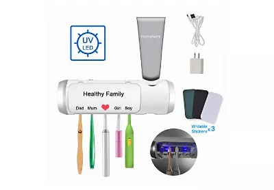 Image: Aquatrend Toothbrush and Toothpaste Holder with UV Sterilizer (by Aquatrend)
