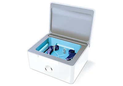 Image: PerfectDry Lux Automatic Hearing Aid UV-C Disinfecting and Cleaning System (by PerfectDry Lux)