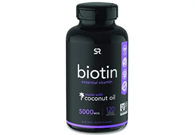 Image: SR Biotin 5000mcg Essential Vitamin With Organic Coconut Oil (by Sports Research)