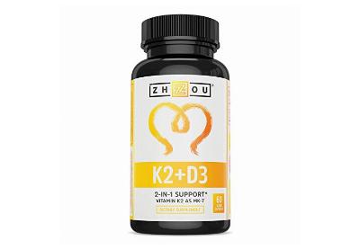 Image: Zhou Nutrition Vitamin K2 and D3 Complex (by Zhou Nutrition)