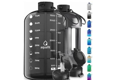 Image: Aquafit 1 Gallon Water Bottle with Time Marker