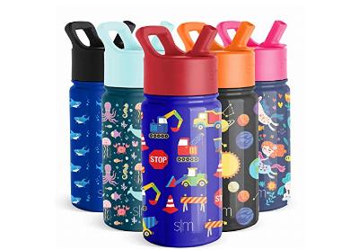 Image: Simple Modern Kids Thermos Water Bottle with Straw Lid 14 oz