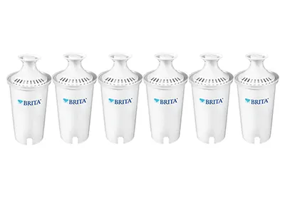 Image: Brita Standard Water Filter Replacement For Pitchers And Dispensers 6 Count (2.31 x 2.31 x 4.12 inches) (by Brita)